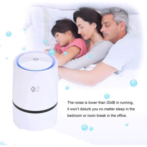  Ele ELEOPTION Air Purifier for Home and Pets Hair Smokers in Bedroom Office H12 True HEPA Filter 30db Filtration System Cleaner Air Whit Ship from US