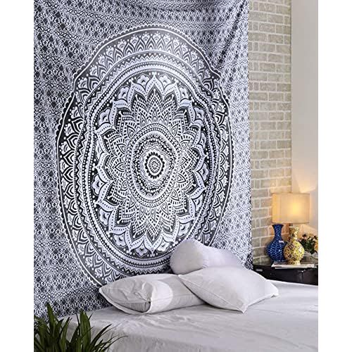  Brand: ele ELEOPTION ele Eleoption Indian Mandala Wall Hanging Hippie Tapestry Wall Decoration for Childrens Bedroom Living Room Also as Yoga Mat Picnic Blanket Beach Towels