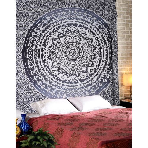  Brand: ele ELEOPTION ele Eleoption Indian Mandala Wall Hanging Hippie Tapestry Wall Decoration for Childrens Bedroom Living Room Also as Yoga Mat Picnic Blanket Beach Towels