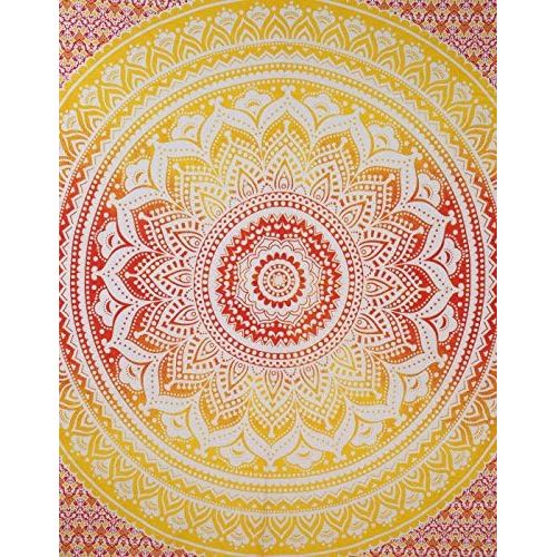  Brand: ele ELEOPTION ele Eleoption Indian Mandala Wall Hanging Hippie Tapestry Wall Decoration for Childrens Bedroom Living Room Also as Yoga Mat Picnic Blanket Beach Towels