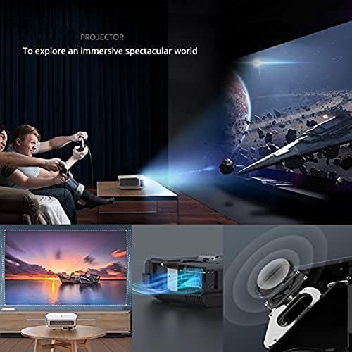  Ele ELEOPTION LED Projector 1080P, Full HD Video Movie Projector for Business PowerPoint Presentation Home Theater, Compatible with Laptop Phone Android TV AV VGA HDMI USB IR (Black)