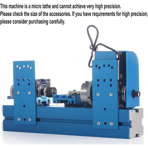  [아마존베스트]Ele ELEOPTION Mini Metal Lathe Machine CNC DIY Tool Benchtop Wood Lathe Woodworking for Hobby Sience Education Modelmaking, AC100V~240V 50/60HZ