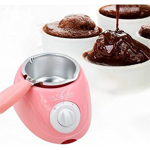  [아마존베스트]Ele ELEOPTION ELEOPTION Electric Chocolate Melting Pot Set Temperature Adjustable Chocolate Fondue Sets with Reusable Mould Accessories and 12 Recipes for Melts Chocolates Butter Cheese Caramel