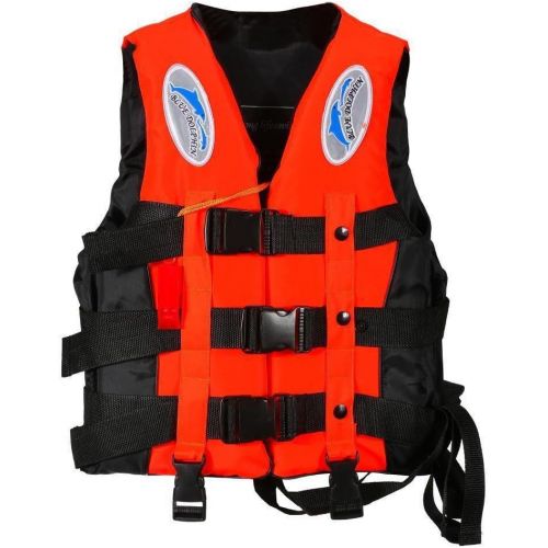  Eleanos Children and Adult Life Jacket Buoyancy Aid Universal Swimming Boating Kayaking Life Vest and Whistle