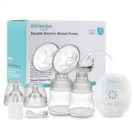 [아마존베스트]Elebebe Double Breast Pumps - Electric Breast Pump w/ 4 Phase Expression Mode and 8 Adjustable Suction...