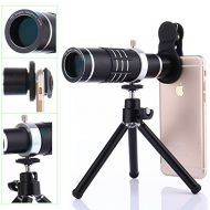 Elecguru Cell Phone Camera Kit,18X Telephoto Lens Super+ 0.45X Wide Angle Lens +15X Macro Lens with Mini Flexible Tripod and Universal Clip 3 in 1 Lens Kit for iPhone Samsung Most Smartphon