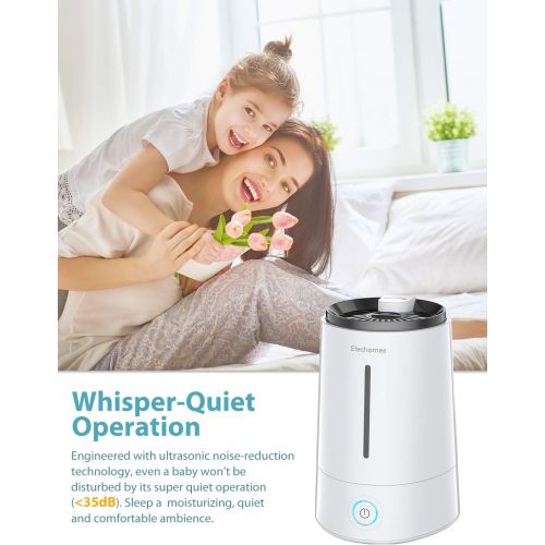  [아마존핫딜][아마존 핫딜] ELECHOMES Ultrasonic Cool Mist Humidifier Top Fill Humidifiers 4L Vaporizer for Bedroom Baby Home Office Large Room with Aromatherapy and Filter, Last up to 40 Hours, Whisper-Quiet