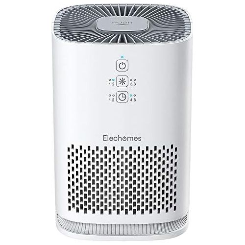  [아마존 핫딜] Elechomes Air Purifiers for Home with True HEPA Filter, Air Cleaner Purifier for Allergies and Pets Smokers Pollen Dust, Odor Eliminators for Home Bedroom with Aromatherapy, 215 sq