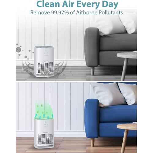  [아마존 핫딜] Elechomes Air Purifiers for Home with True HEPA Filter, Air Cleaner Purifier for Allergies and Pets Smokers Pollen Dust, Odor Eliminators for Home Bedroom with Aromatherapy, 215 sq