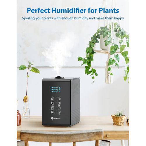  [아마존베스트]Elechomes SH8820 Humidifiers, 5.5L Top Fill Warm and Cool Mist Humidifier for Large Room Bedroom Plants with Remote Control, 20dB Ultra Quiet, LED Display, 600ml/h Max Humidity, Au