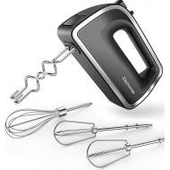 Hand Mixer Electric, Elechomes Hand Mixer Retractable Cord, 5-Speed Handheld Mixer with Turbo, Wired Beaters, Dough Hooks and Whisk for Baking Mixing