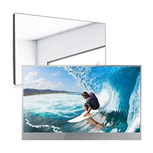  Elecsung 22-inch Mirror TV SS215U22 for Bathroom, webOS Dolby FHD Smart Monitor & Streaming TV (Tuner-Free) with Magic Remote, Voice Control, Built-in Speakers, Wi-Fi and Bluetooth