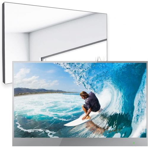  Elecsung 22-inch Mirror TV SS215U22 for Bathroom, webOS Dolby FHD Smart Monitor & Streaming TV (Tuner-Free) with Magic Remote, Voice Control, Built-in Speakers, Wi-Fi and Bluetooth