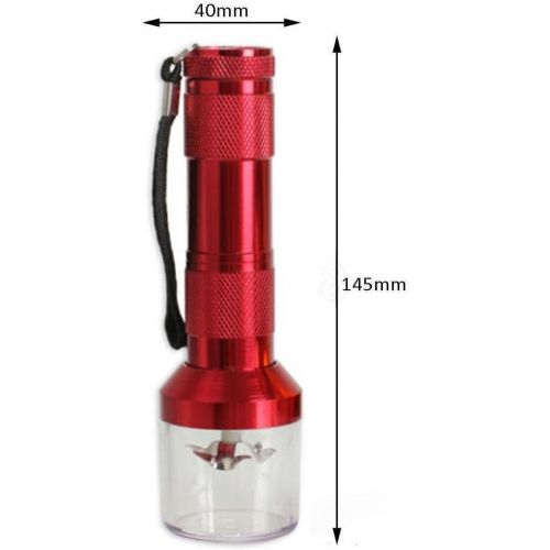  [아마존베스트]Electric Allloy Metal Grinder Crusher Crank Tobacco Smoke Spice Herb Muller Red