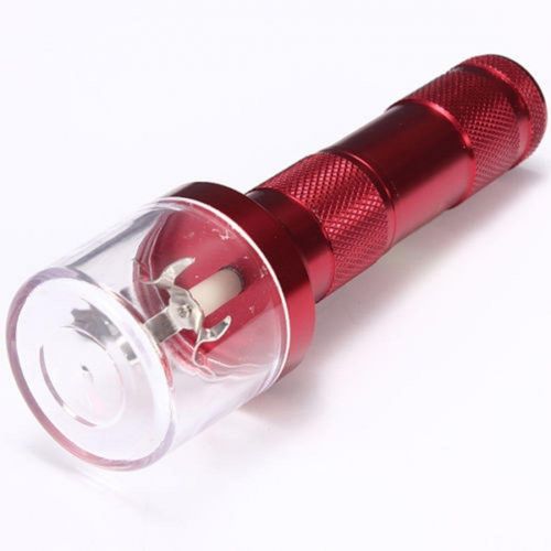  [아마존베스트]Electric Allloy Metal Grinder Crusher Crank Tobacco Smoke Spice Herb Muller Red