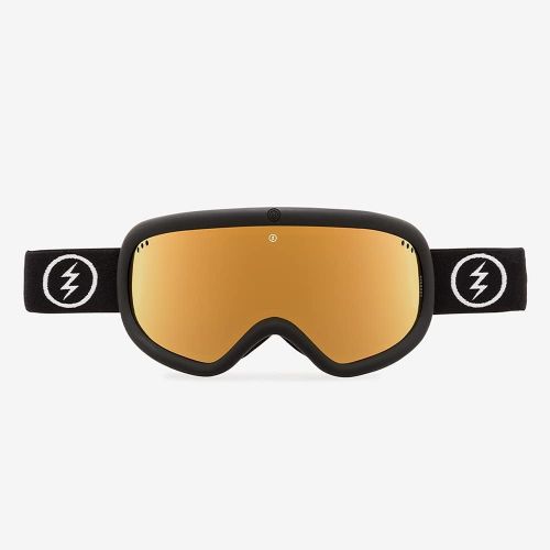  Electric - Charger, Snow Goggles, Matte Black Frame, Gold Chrome Lens