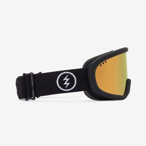  Electric - Charger, Snow Goggles, Matte Black Frame, Gold Chrome Lens