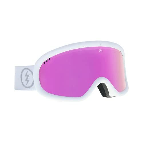  Electric - Charger, Snow Goggles, Matte White Frame, Purple Chrome Lens