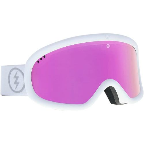  Electric - Charger, Snow Goggles, Matte White Frame, Purple Chrome Lens