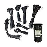 [아마존베스트]Electriduct Nylon Cable Tie Kit - 650 Zip Ties - Assorted Lengths 4, 6, 8, 11 - Black