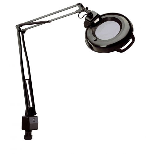  Electrix 7121 BLACK Magnifier Lamp, Fluorescent, Clamp-on Mounting, 3-Diopter, 45 Reach, 22 Watt, 1,050 Raw Lumens