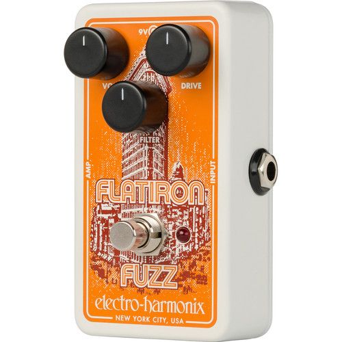  Electro-Harmonix Flatiron Fuzz Distortion Pedal for Electric Guitars