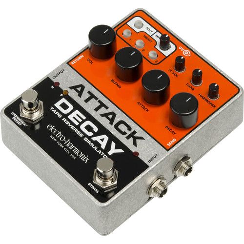  Electro-Harmonix Attack Decay Tape Reverse Simulator Pedal for Electric Guitar