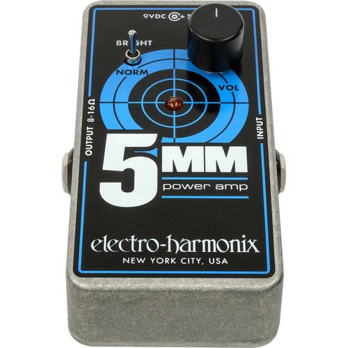  Electro-Harmonix 5MM Guitar Power Amplifier, 2.5 Watts with 9 VDC / 500mA PSU