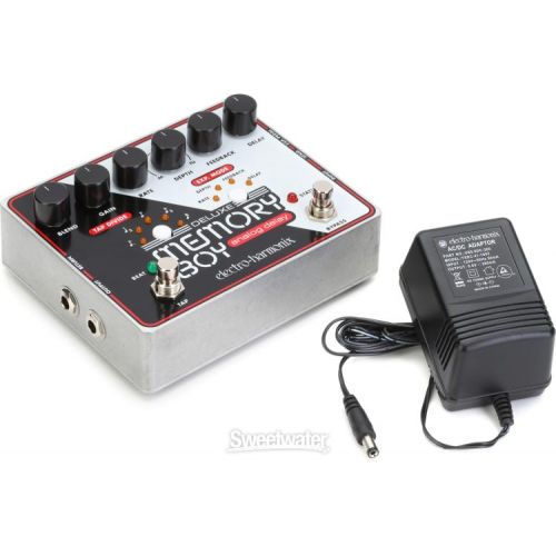 Electro-Harmonix Deluxe Memory Boy Analog Delay Pedal with Tap Tempo