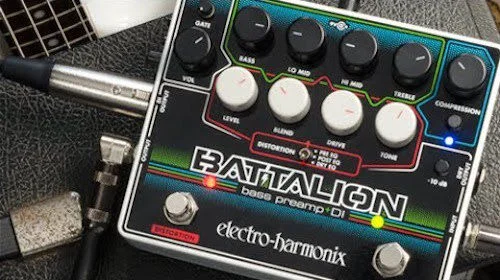  Electro-Harmonix Battalion Bass Preamp and DI Pedal Demo