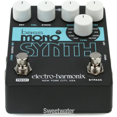  Electro-Harmonix Bass Mono Synth Synthesizer Pedal Demo