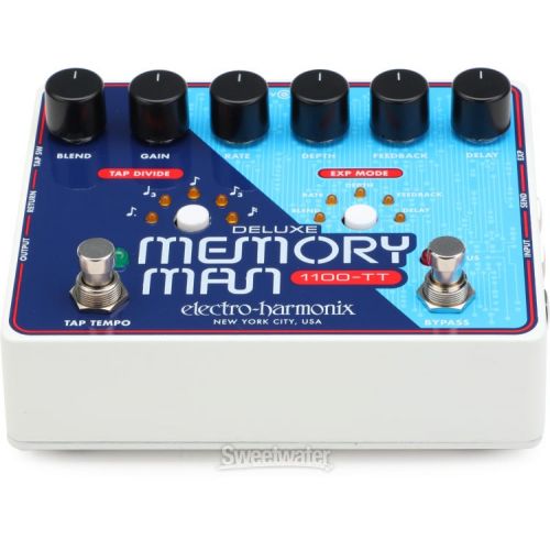  Electro-Harmonix Deluxe Memory Man 1100-TT Delay Pedal with Tap Temp
