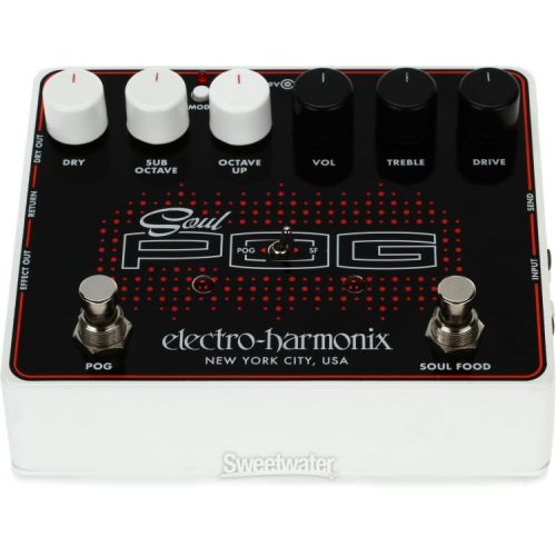  Electro-Harmonix Soul POG Polyphonic Octave Generator and Overdrive Pedal