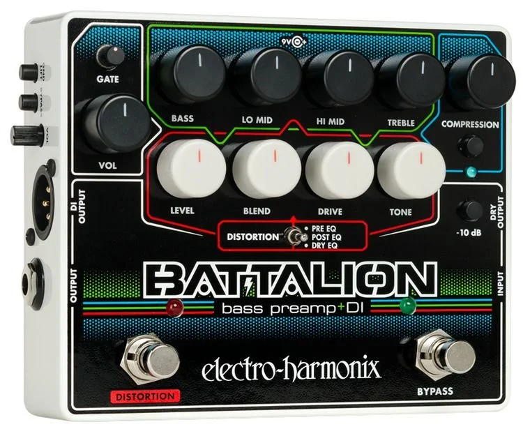  Electro-Harmonix Battalion Bass Preamp and DI Pedal