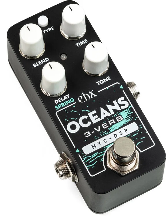  Electro-Harmonix Oceans 3-verb Reverb Pedal