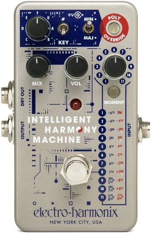  Electro-Harmonix Intelligent Harmony Machine Harmony and Pitch Shifter Pedal