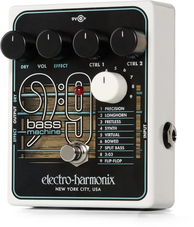  Electro-Harmonix Bass9 Bass Machine Pedal Demo