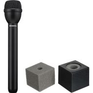 Electro-Voice RE50N/D-L Handheld Interview Mic with N/DYM Capsule & Auray Mic Flag Kit (Black)