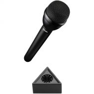 Electro-Voice RE50L Omnidirectional Broadcast Microphone with Mic Flag Kit (Black)