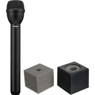 Electro-Voice RE50L Omnidirectional Broadcast Microphone with Auray Mic Flag Kit (Black)