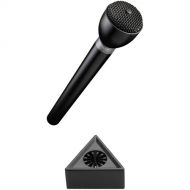 Electro-Voice 635L/B Omnidirectional Broadcast Mic with Mic Flag Kit (Black)