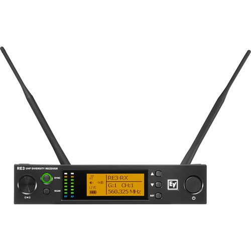  Electro-Voice RE3-RX6M Diversity Wireless Receiver (653 to 663 MHz)