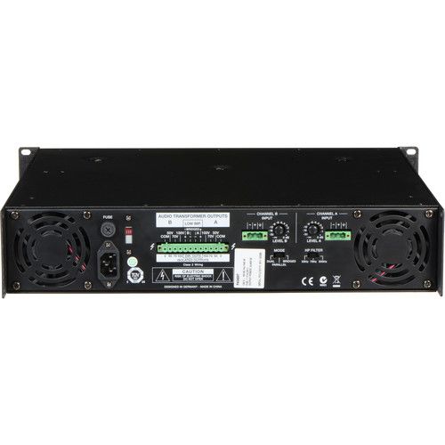  Electro-Voice PA2400T Rackmount 2-Channel 400W Power Amplifier (50V/70V/100V)