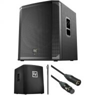 Electro-Voice ELX200-18SP Powered Subwoofer Kit with Cover, Pole, and Cable