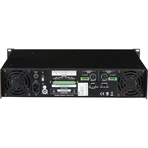  Electro-Voice PA2250T Rackmount 2-Channel 250W Power Amplifier (50V/70V/100V)