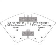 Electro-Voice HRK-1B Horizontal Rigging Kit for EVF Series (Black)