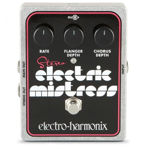  Electro-Harmonix},description:Use the Electro-Harmonix Stereo Electric Mistress Flanger Pedal to generate the slithering, panoramic textures of Axis Bold As Love. Manually flange o