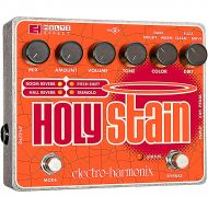 Electro-Harmonix},description:The Electro-Harmonix Holy Stain is a multi-effect pedal that combines room and hall reverb with switchable fuzz and drive. Add pitch shifting, tremolo