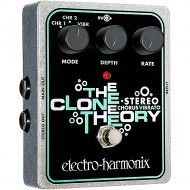 Electro-Harmonix},description:The Electro-Harmonix Micro Clone Theory Stereo Chorus Effects Pedal resurrects the popular Clone Theory ChorusVibrato pedal as part of the Electro-Ha