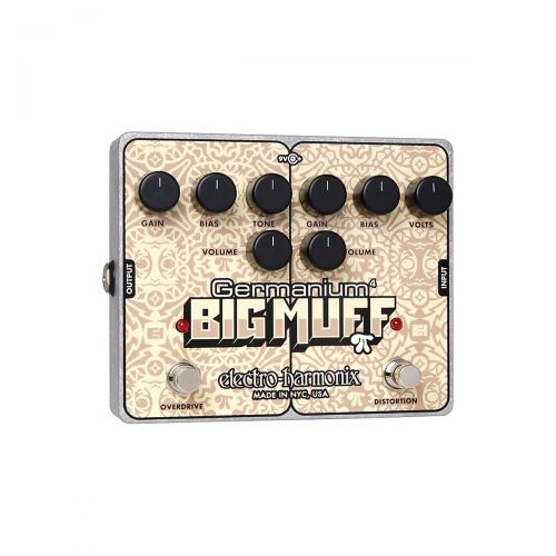  Electro-Harmonix},description:The Electro-Harmonix Germanium 4 Big Muff Pi overdrive and distortiuon pedal is a classic 1960s overdrive based around a hand-selected germanium trans